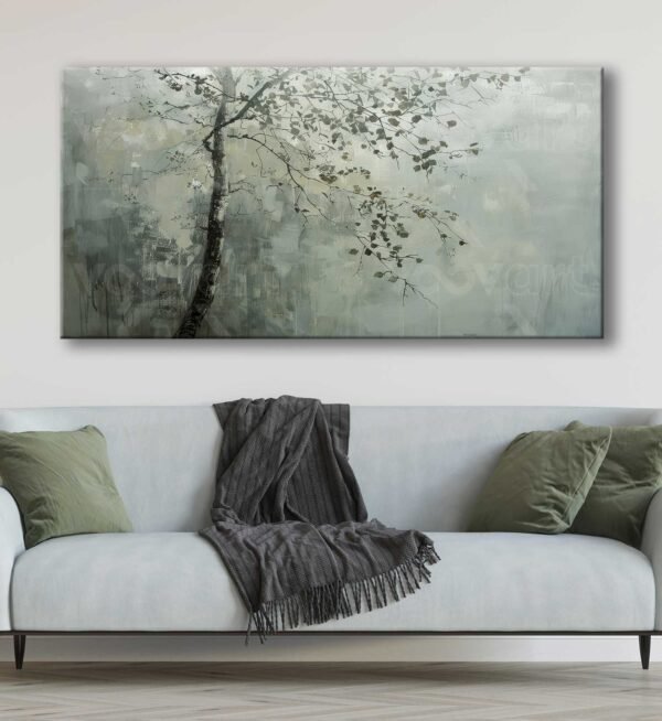 Soyut Dekoratif Ağaç Kanvas Tablo - VOOV3063