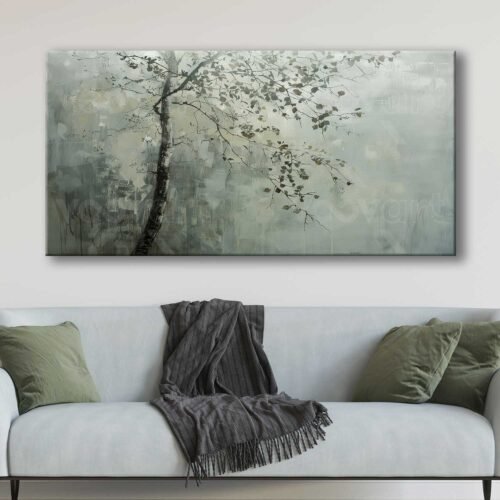 Soyut Dekoratif Ağaç Kanvas Tablo - VOOV3063