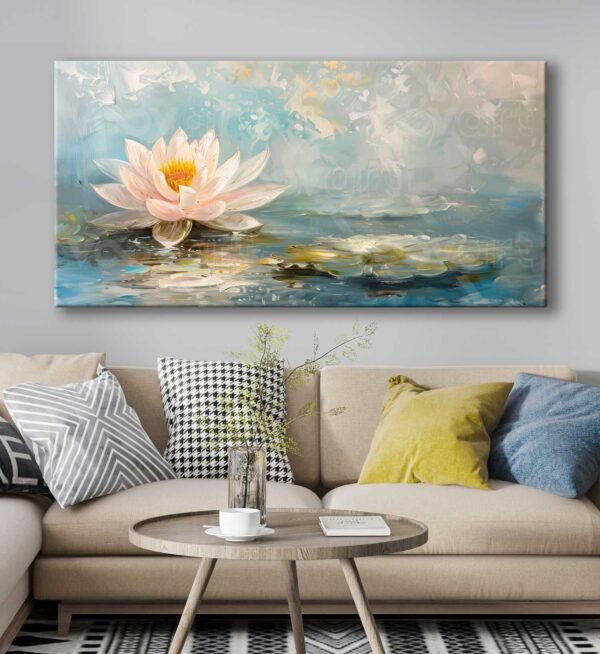 Lotus Flower Dekoratif Kanvas Tablo - VOOV3065