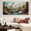 Muhteşem Doğa Manzarası Dekoratif Kanvas Tablo - VOOV3070