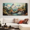 Muhteşem Doğa Manzarası Dekoratif Kanvas Tablo - VOOV3070