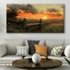 Muhteşem Gün Batımı Manzarası Dekoratif Kanvas Tablo - VOOV3076