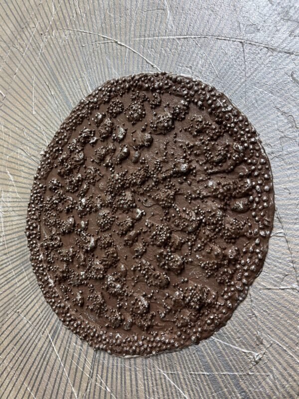 95x95cm Eskitme Gümüş Çerçeveli Dokulu El Yapımı Dekoratif Tablo - ART7008