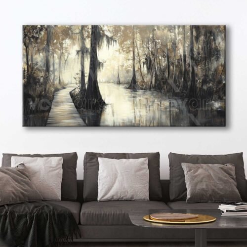 Orman Manzarası Dekoratif Kanvas Tablo - VOOV3115