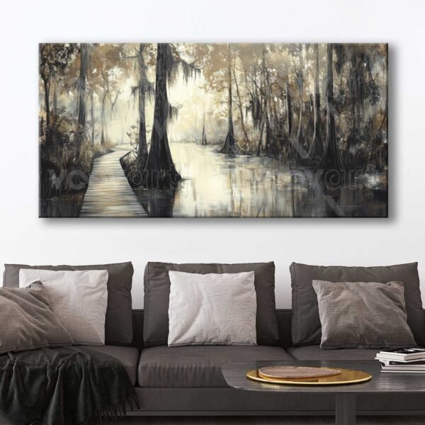 Orman Manzarası Dekoratif Kanvas Tablo - VOOV3115