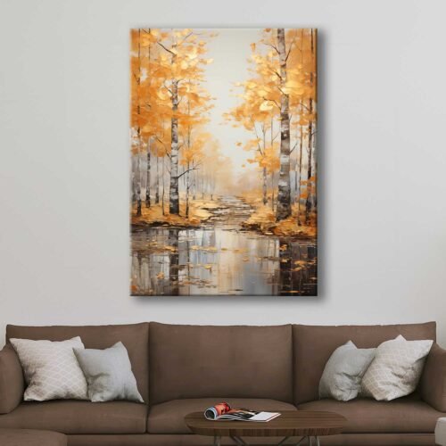 Orman Manzarası Dekoratif Kanvas Tablo - VOOV3119