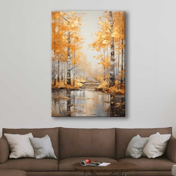 Orman Manzarası Dekoratif Kanvas Tablo - VOOV3119