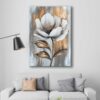 Soyut Çiçek Modern Dekoratif Kanvas Tablo - VOOV3134