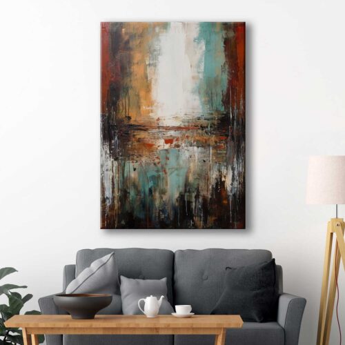 voov3131-3 Soyut Modern Dekoratif Kanvas Tablo - VOOV3131