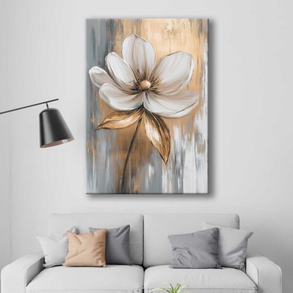 Soyut Çiçek Modern Dekoratif Kanvas Tablo - VOOV3135