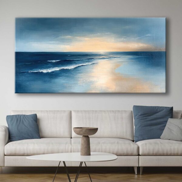 Soyut Sahil Manzarası Dekoratif Kanvas Tablo - VOOV3142