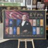 95x144 Eskitme Gold Çerçeveli Atatürk ve Büyük Türk Devletleri Dekoratif Kanvas Tablo - ART8002