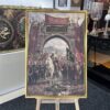 70x100 Eskitme Gold Çerçeveli Fatih Sultan Mehmed İstanbul Fethi Dekoratif Kanvas Tablo - ART8003