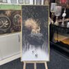 60x120 Gold Çerçeveli Geyik Dekoratif Kanvas Tablo - ART8006
