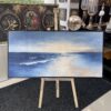 70x140cm Siyah Çerçeveli Deniz Manzarası Dekoratif Kanvas Tablo - ART8011