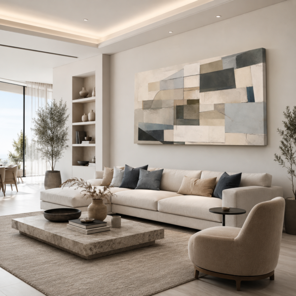 VOOV3152-1 Soyut Modern Dekoratif Kanvas Tablo - VOOV3152