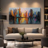 City Mirage Dekoratif Manzara Kanvas Tablo - VOOV3153