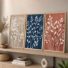 Doğal Ahşap Çerçeveli Minimal Traces of Nature Tablo Seti - EW1233
