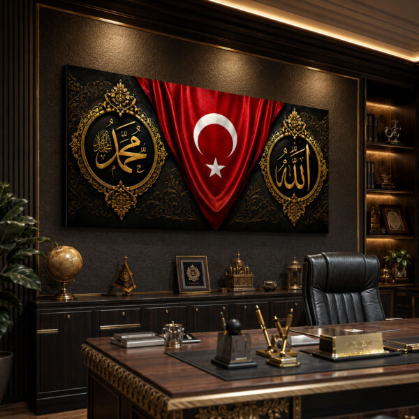 Türk-İslam Dekoratif Kanvas Tablo - VOOV3209