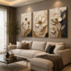 Kanvas Duvar Tablosu 3'lü Canvas Tablo Seti - VOOV3218