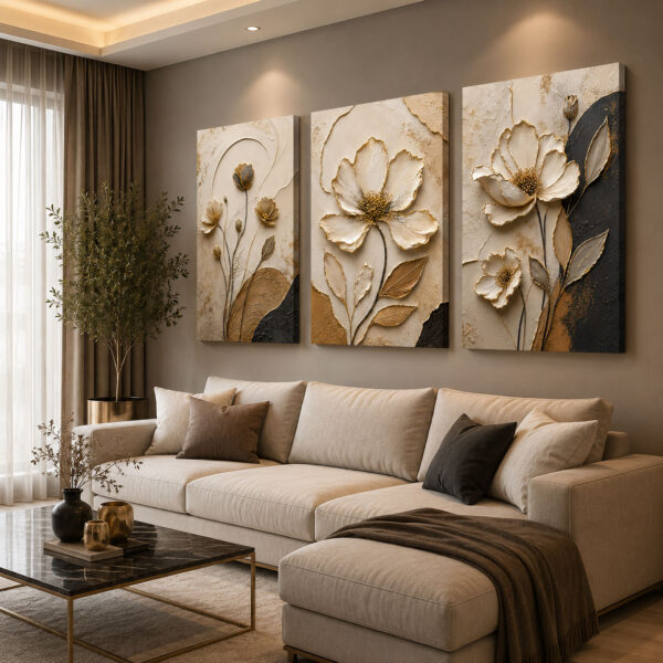 Kanvas Duvar Tablosu 3'lü Canvas Tablo Seti - VOOV3218