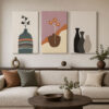 Minimalist Kanvas Duvar Tablosu 3'lü Canvas Tablo Seti - VOOV3218