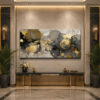 Gilded Flow Dekoratif Soyut Kanvas Tablo - VOOV3238