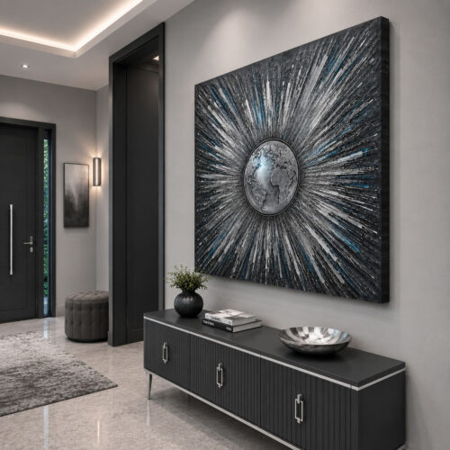 Modern Soyut Dekoratif Kanvas Tablo - VOOV3240