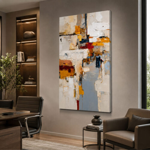Abstract Art Dekoratif Kanvas Tablo - VOOV3250