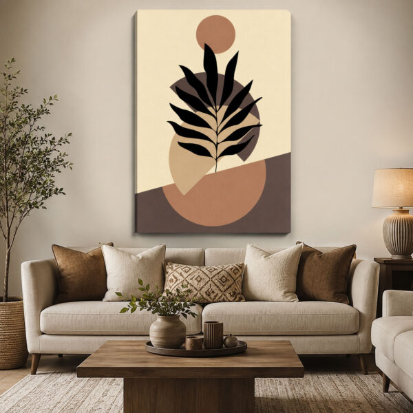 Minimal Flora Dekoratif Soyut Kanvas Tablo - VOOV3268