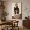 Minimal Flora Dekoratif Soyut Kanvas Tablo - VOOV3268