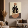 Minimal Flora Dekoratif Soyut Kanvas Tablo - VOOV3268