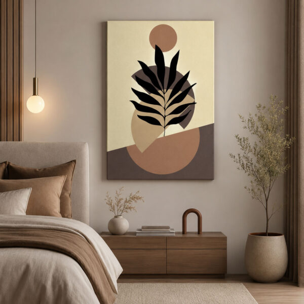 Minimal Flora Dekoratif Soyut Kanvas Tablo - VOOV3268