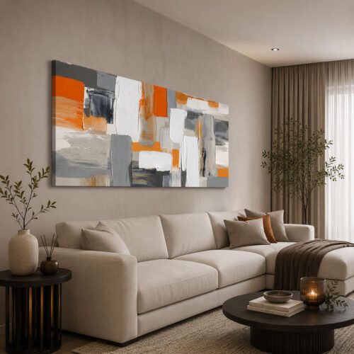 Abstract Art Dekoratif Kanvas Tablo - VOOV3270