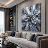 Modern Soyut Çiçek Dekoratif Kanvas Tablo - VOOV3281