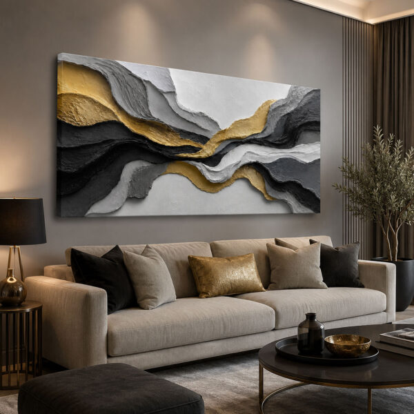 Abstract Art Dekoratif Kanvas Tablo - VOOV3287