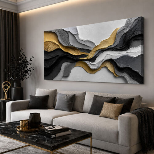 Abstract Art Dekoratif Kanvas Tablo - VOOV3287