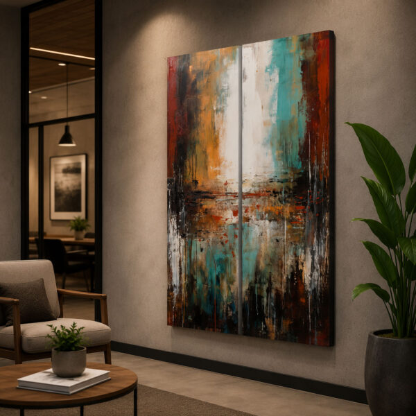 Abstract Art Dekoratif Kanvas Tablo - VOOV3307