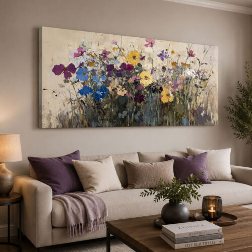 Pastel Bahar Dekoratif Kanvas Tablo - VOOV3328