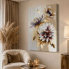 Golden Elegance Dekoratif Kanvas Tablo - VOOV3336