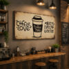 Coffee İmaj Dekoratif Kanvas Tablo - VOOV3374