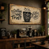 Coffee İmaj Dekoratif Kanvas Tablo - VOOV3375