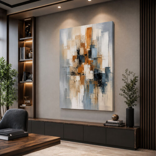 Abstract Art Dekoratif Kanvas Tablo - VOOV3299
