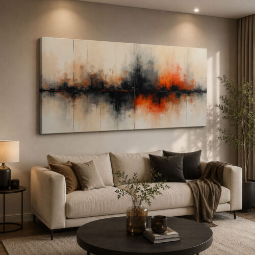 Abstract Art Dekoratif Kanvas Tablo - VOOV3308