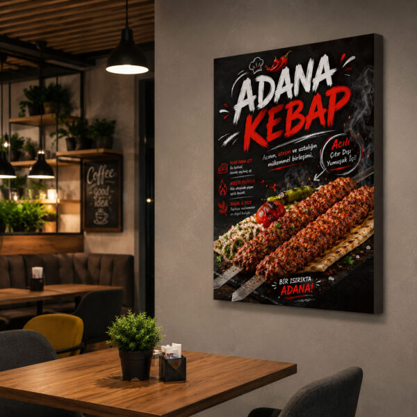 Adana Kebap Kanvas Tablo - VOOV9032