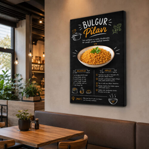 Bulgur Pilavı Kanvas Tablo - VOOV9050