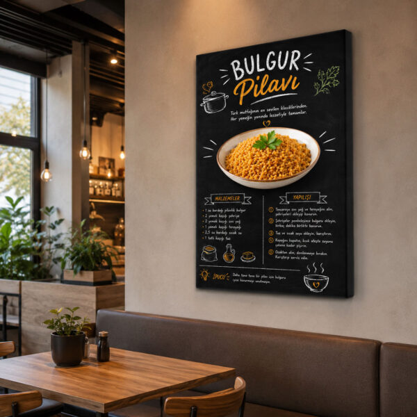 Bulgur Pilavı Kanvas Tablo - VOOV9050