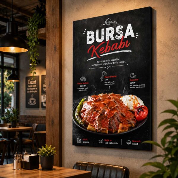 Bursa Kebabı Kanvas Tablo - VOOV9118