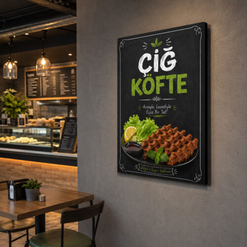 Çiğ Köfte Kanvas Tablo - VOOV9018