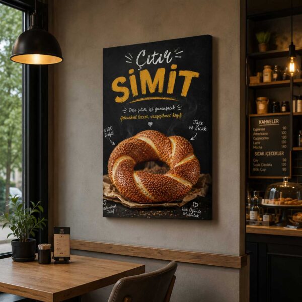 Çıtır Simit Kanvas Tablo - VOOV9123